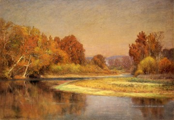  paysage Galerie - Sycomores sur les eaux vives John Ottis Adams Paysage